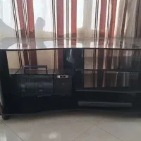 میز تلویزیون شیشه ای