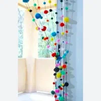 انواع پرده دست بافت|پرده، رانر، رومیزی|جیرفت, |دیوار