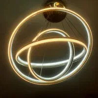 لوستر مدرن ۳حلقه سالم و زیبا