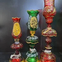 چراغ لاله حرمی برقی(چراغ شمعدان)|صنایع دستی و سایر لوازم تزئینی|قم, ارم|دیوار