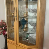 ویترین تمام چوب شرکتی هالوژن دار بهکار چوب