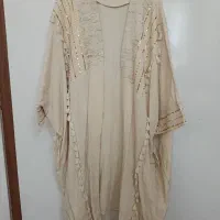 مانتو پانچ کرم مجلسی فری سایز