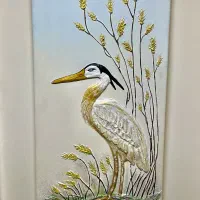 تابلو دکوراتیو مدرن برجسته کار دست طرح پرنده