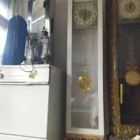 ساعت دیواری برنز و ساعت ایستاده چوبی طرح برنز|کلکسیون اشیاء عتیقه|اردبیل, |دیوار