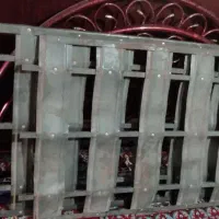 تخت فلزی فرفوژه 2نفردست دوم|تخت و سرویس خواب|اهواز, کوی جواهری|دیوار