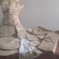 ست آشپزخانه عروس با پارچه سوپر لوکس کتان