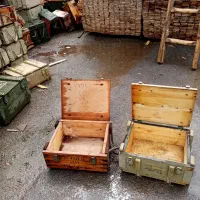 جعبه چوبی باکس صندوق محمات دکوری جنس روس