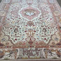 (فرش فرزین)۹متری نقشه نامی ۵۵رج، چله ابریشم،درحدنو|فرش|تبریز, |دیوار