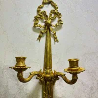 دیوارکوب برنز ایتالیایی/شمعدون دیوارکوب|کلکسیون اشیاء عتیقه|تهران, خواجه نظام الملک|دیوار