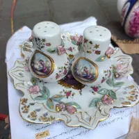 سرویس خیار خوری گل برجسته اعلا/ساعت گل برجسته