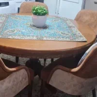 میز نهار خوری با۵صندلی|میز و صندلی غذاخوری|تهران, هلال احمر|دیوار