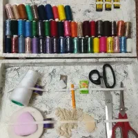جعبه خیاطی جای نخ و سوزن جای ابزار خیاطی
