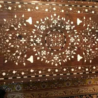 میز منبت کاری هندی تزئین عاج فیل