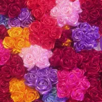 دسته گل|گل مصنوعی|میانه, |دیوار