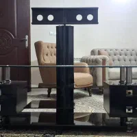 میز تلویزیون  شیشه ای