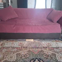 یک دست مبل تخت شو با دو عدد تشک|مبلمان خانگی و میز عسلی|آستارا, |دیوار