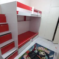 تختخواب دو نفره نوجوان، نصب فقط روی دیوار