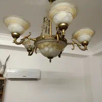 یک جفت لوستر شش شعله