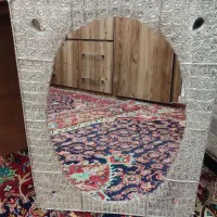 آیینه نقره کار شده|آینه|کرمانشاه, |دیوار