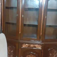 بوفه دو تیکه  منبت کاری  شده  سه درب