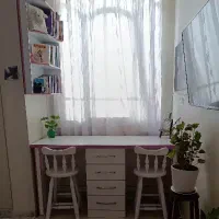 میز تحریر و کتابخانه