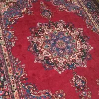 جفت ۹ متری دستبافت پرز بلند خوش رنگ و نقشه