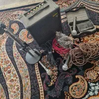 اکو به همراه میکروفون و سیم