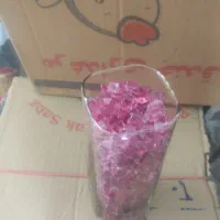 گلدان شیشه ای استوانه مربع چهارگوش تنگ شیشه ای