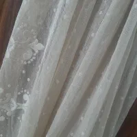 پرده تزئینی و دستک تورحاشیه دار و چوب پرده گرد|پرده، رانر، رومیزی|مشهد, حجاب (شهرک غرب)|دیوار