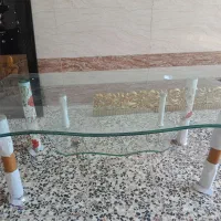 میز جلو مبل شیشه ای