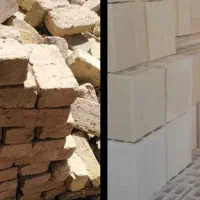 آجر دست دوم در حد و آجر سفال کاملا نو