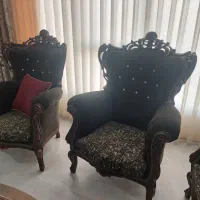 مبل سلطنتی ۹ نفره با میز عسلی و جلو مبلی|مبلمان خانگی و میز عسلی|گنبد کاووس, |دیوار