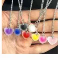 گردنبند قلب یخی شب تاب.با قیمت 23 تومان نیس درجهان