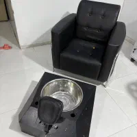 صندلی پدیکور چرم