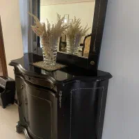 میز کنسول چوبی و میز قاشق و چنگال چوبی پایه دار|بوفه، ویترین، کنسول|بیرجند, |دیوار