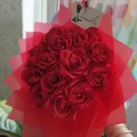 گل رز ربانی 20 شاخه|گل مصنوعی|رشت, پل تالشان|دیوار