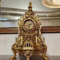 ساعت و شمعدان برنز کلکسیونی|کلکسیون اشیاء عتیقه|مشهد, شهید بهشتی|دیوار