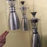 لوستر سه تایی درحد نو شیشه و استیل باکیفیت