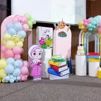 بادکنک آرایی دیزاین دکور جشن عبادت جشن مدارس