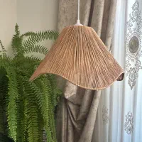 لوستر رافیا کلاهی