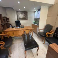 ست میز مدیریت سلطنتی با کانتر و  صندلی و مبل|مبلمان اداری|تهران, ولنجک|دیوار