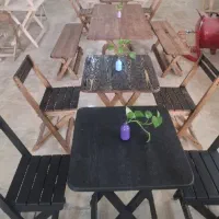 انواع میز و صندلی های چوبی تاشو ضد آب|میز و صندلی غذاخوری|قم, نیروگاه|دیوار