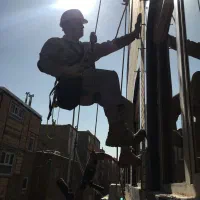 راپل کاری/کار در ارتفاع/پیچ روپلاک نما/شستشوی نما