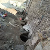 چاه کن مقنی وصل اگو تخریب