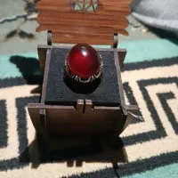 انگشتر گارنت (یاقوت سیلان) اصل اصل و طبیعی