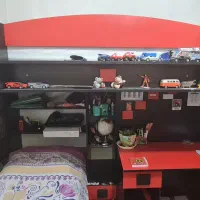 تخت دو طبقه تختخواب دوطبقه میز کامپیوتر کمد لباس