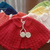 ست لباس نوزاد شنل کودک قلاب بافی ترک دست بافت خاص