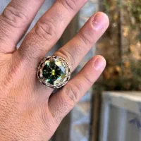 انگشتر موزانایت رنگ خاص کلکسیونی