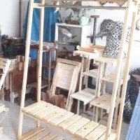 رگال لباس چوب چوبی