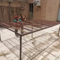 تخت آهنی|تخت و سرویس خواب|کارون, |دیوار